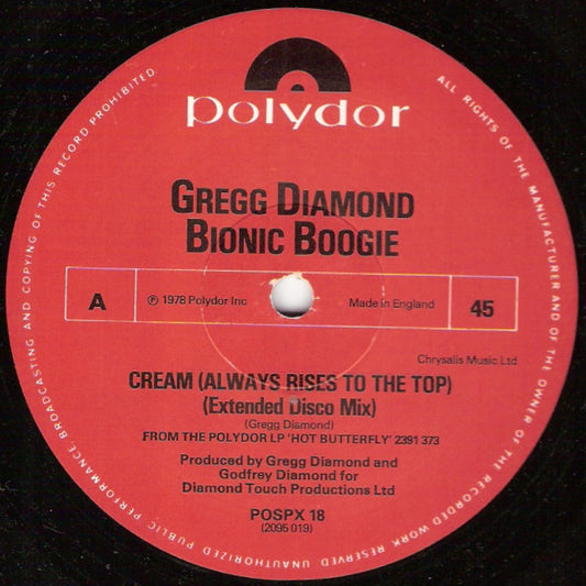 Cream  (Always Rise to The Top) (Extended Disco Mix)